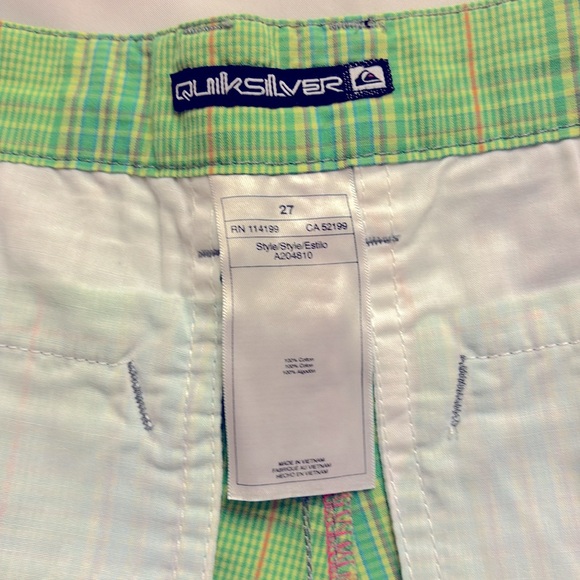 NWT QUICKSILVER MEN’S SHORT SIZE 27 GREEN - Picture 10 of 14